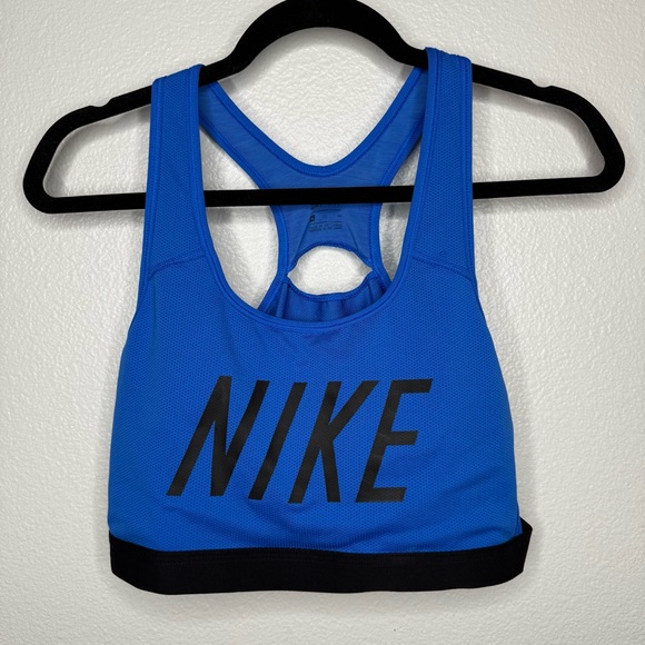 Nike Women's Vibrant Blue Sports Bra - Picture 4 of 6